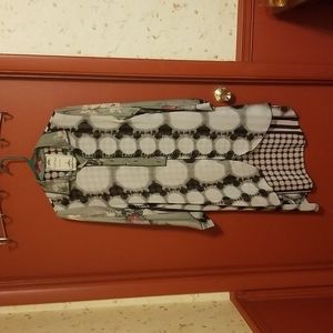 Long shirt contemporary pattern